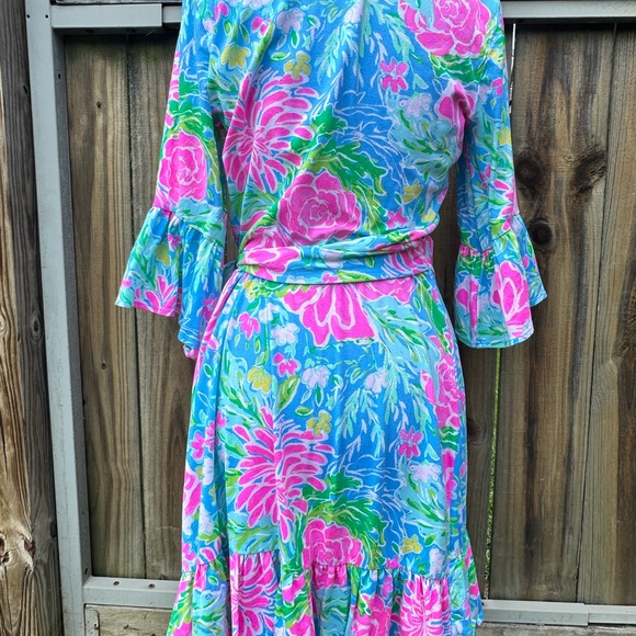 Lilly Pulitzer® Darlah Print Ruffle Dress - Picture 4 of 9